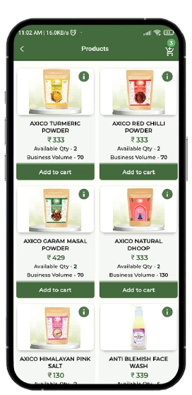 Mobile app development screenshot